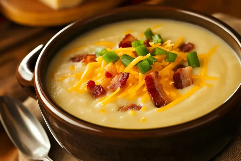 Potatoes, onions, garlic, and other ingredients for creamy potato soup