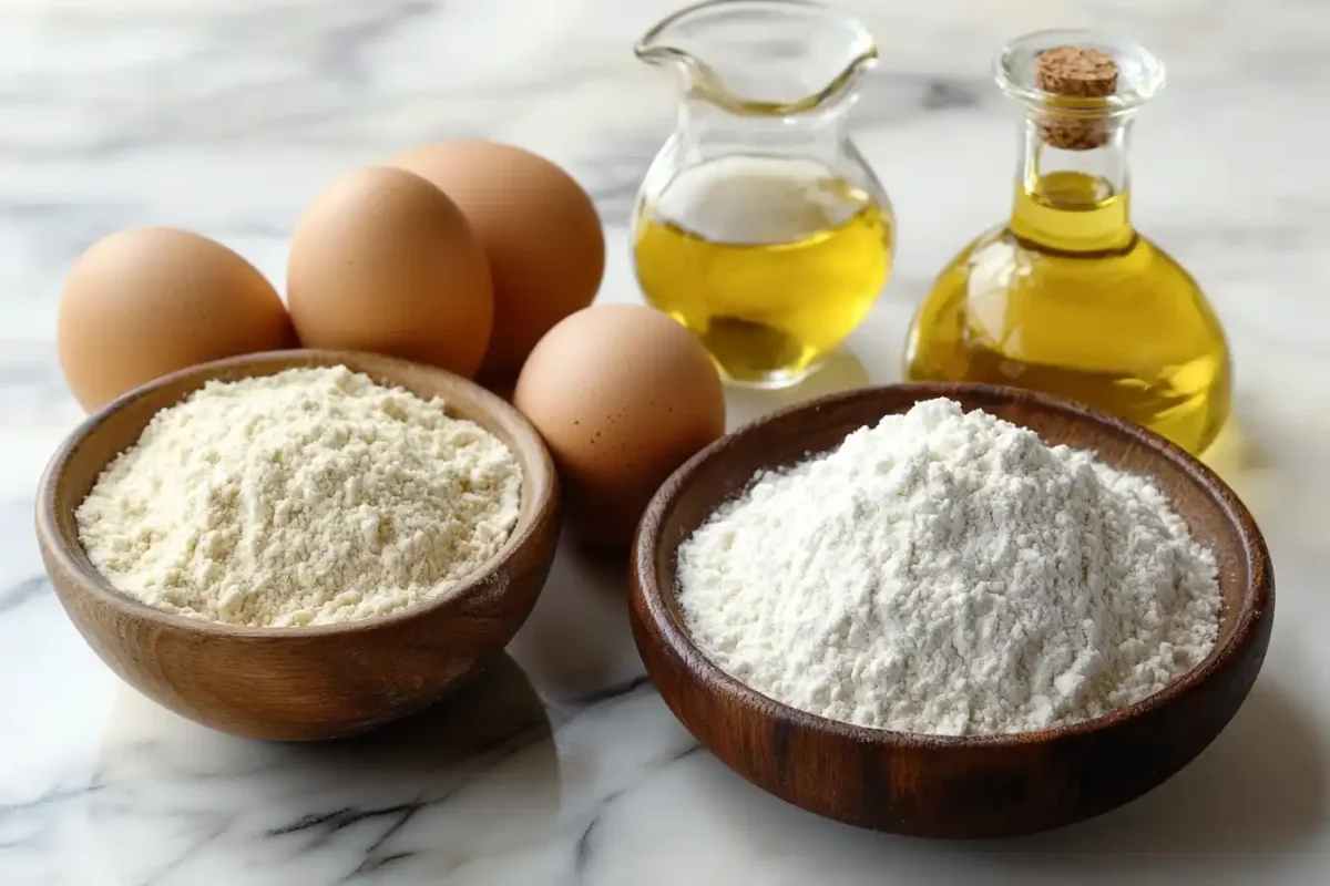 gluten-free bread ingredients on kitchen counter