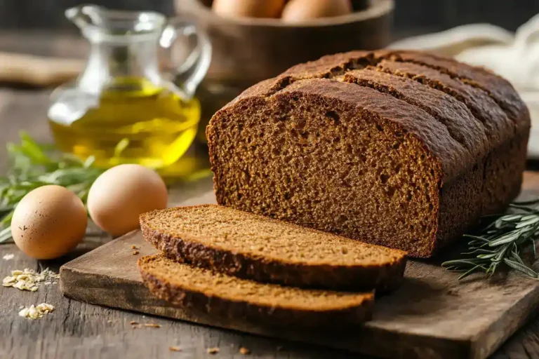 gluten-free bread with eggs and olive oil