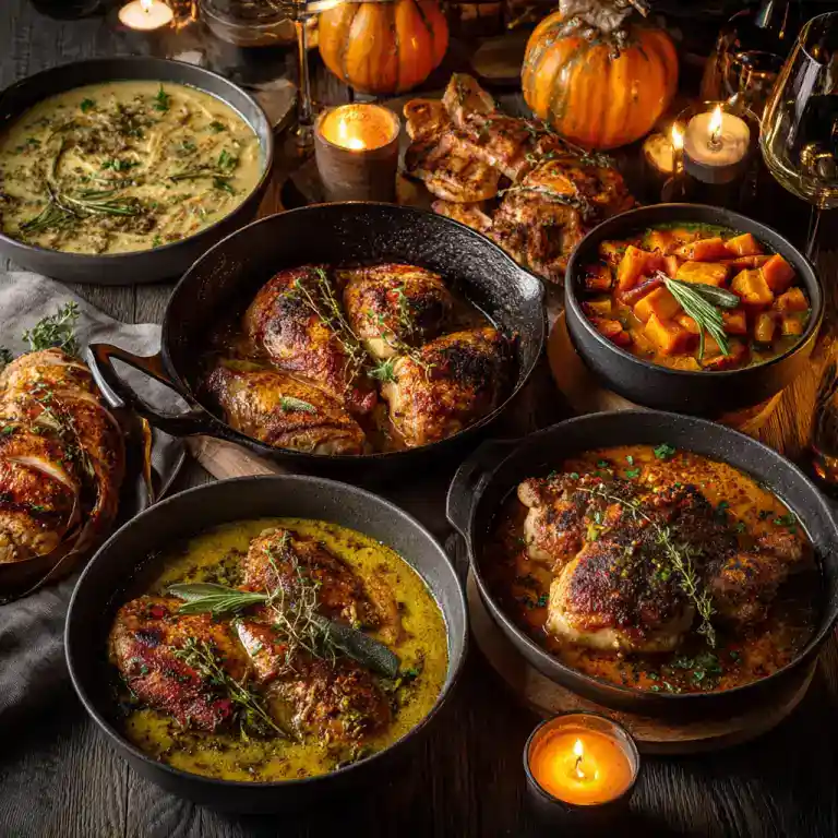fall chicken recipes with pumpkin featured image