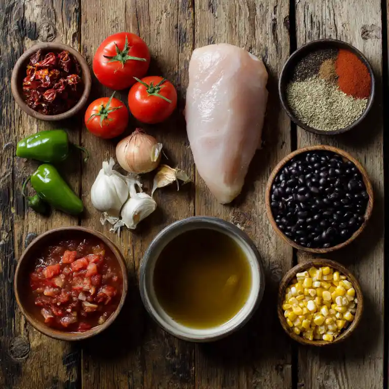 ingredients for instant pot chicken tortilla soup