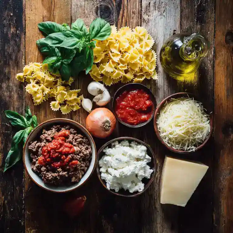 ingredients for slow cooker lasagna soup