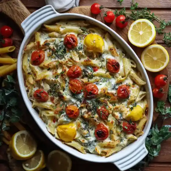 bake Boursin pasta in white ceramic baking dish