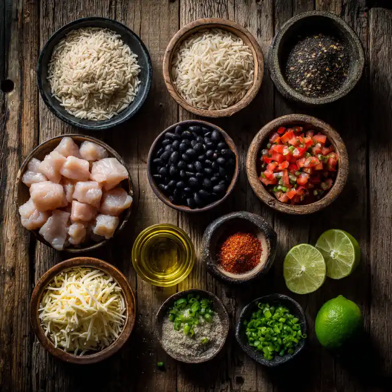 Ingredients for Black Friday chicken bowl recipes