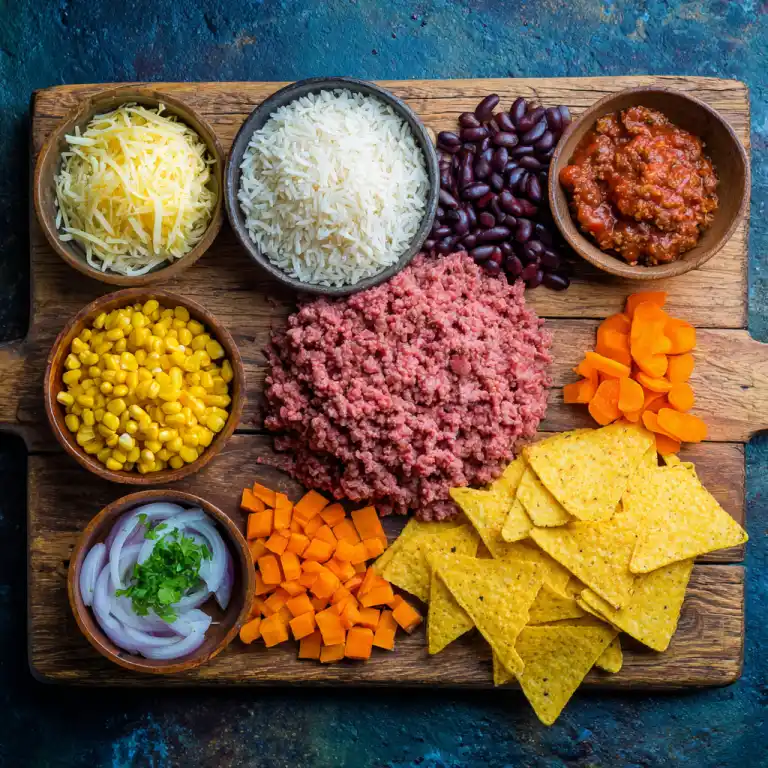 cheesy beef bowl ingredients