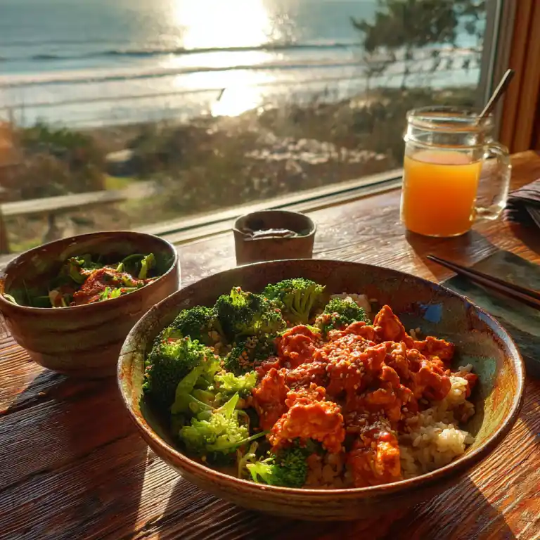 ground chicken buffalo bowls fiery comfort meal