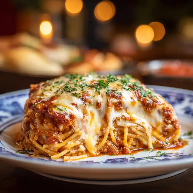 million dollar spaghetti serving slice