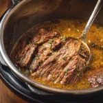 Mississippi Pot Roast Instant Pot close-up in rich gravy