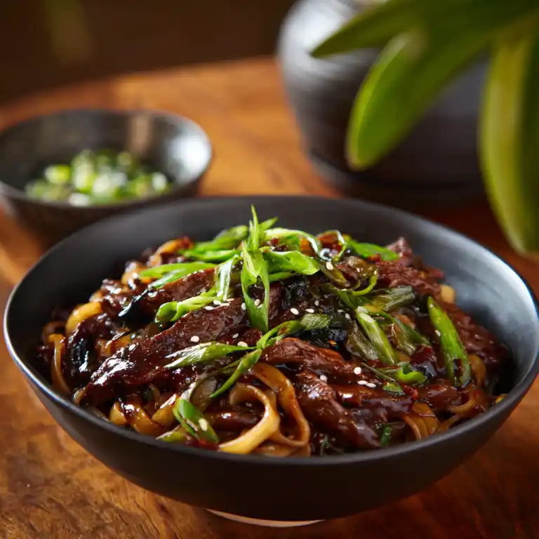 Mongolian Beef Noodle Bowl recipe