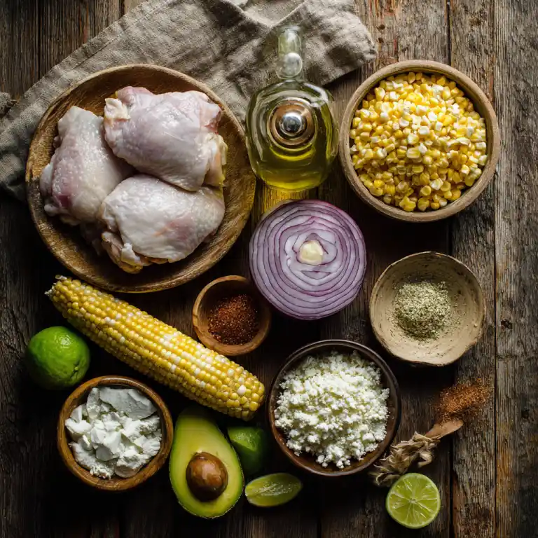 street corn chicken bowls recipe ingredients