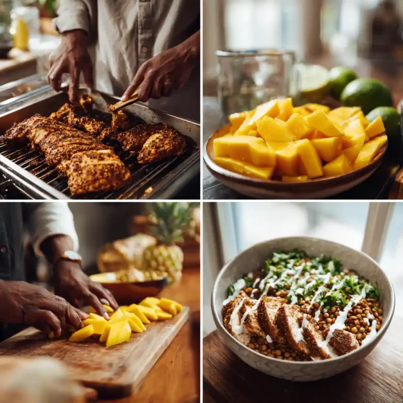 jerk-chicken-and-mango-bowl-cooking-steps