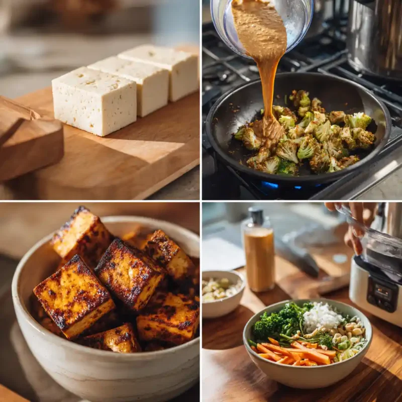 tofu bowl recipe cooking steps